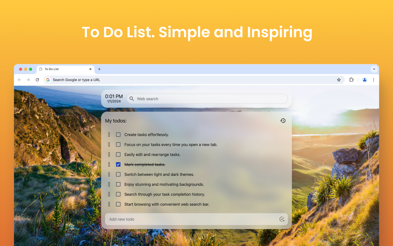 To-do List Chrome extension interface showing task entries, checkboxes, and priority labels